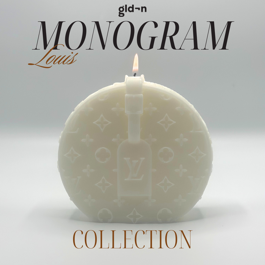 gld¬n monogram candle collection