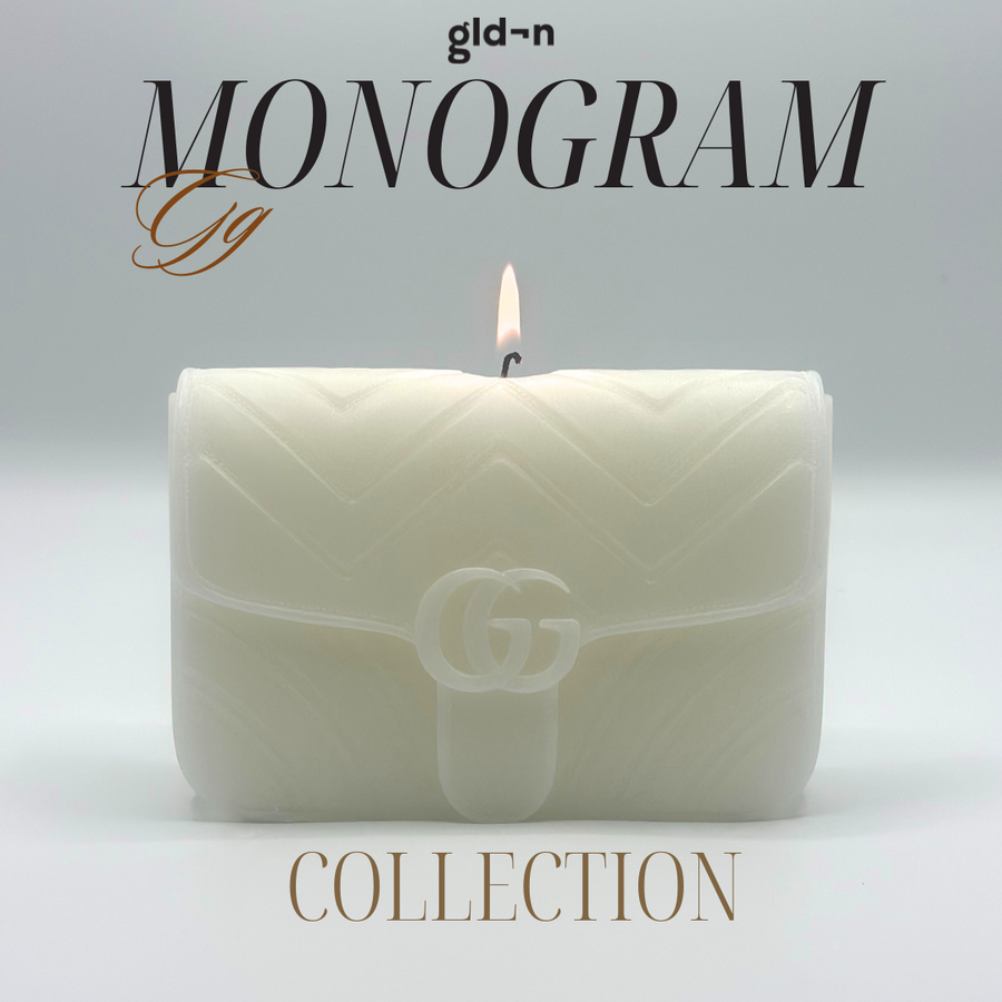 gld¬n monogram candle collection