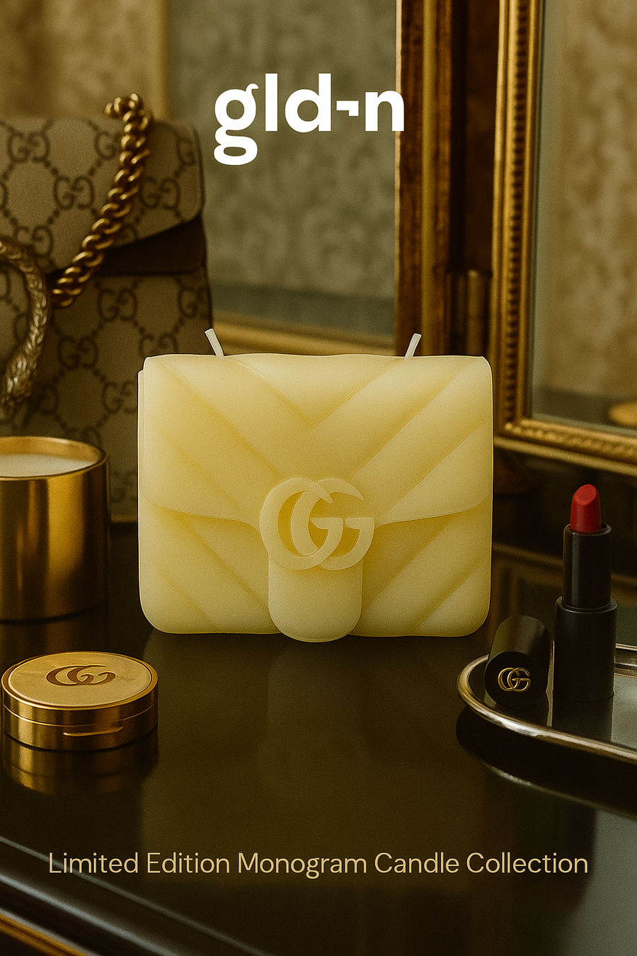 gld¬n mr gucci monogram candle