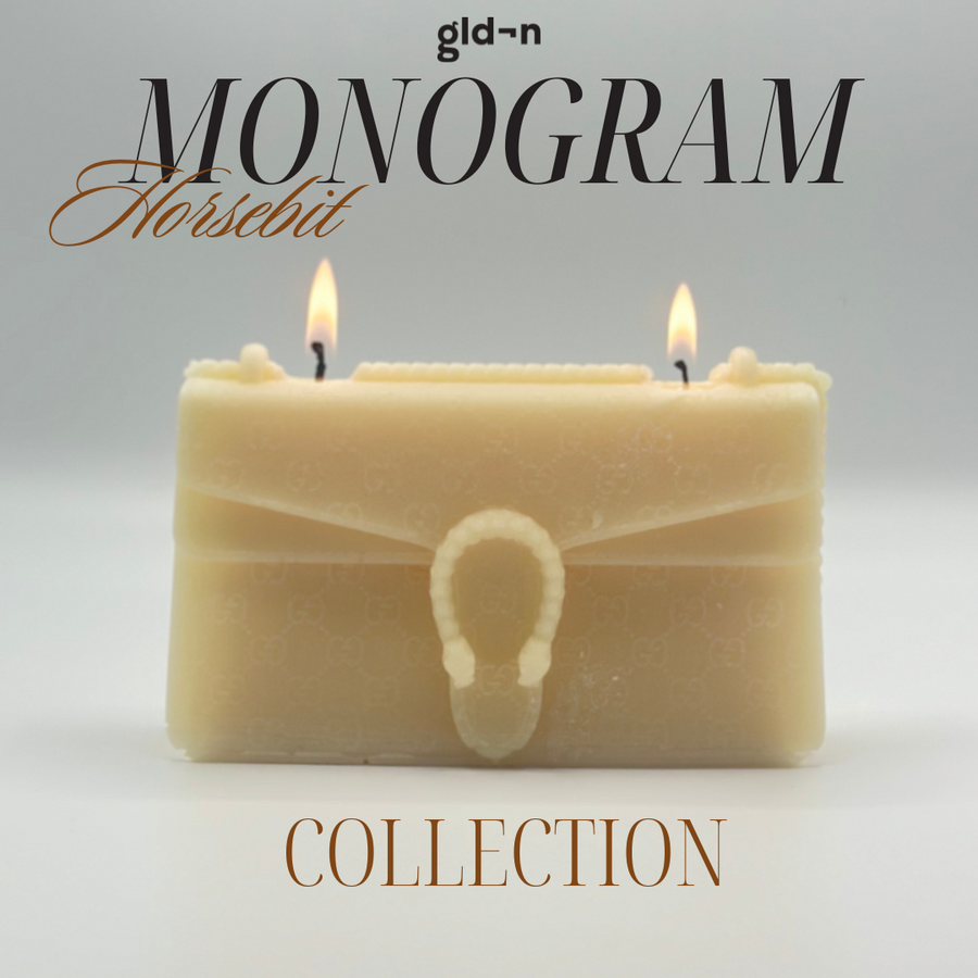 gld¬n monogram candle collection