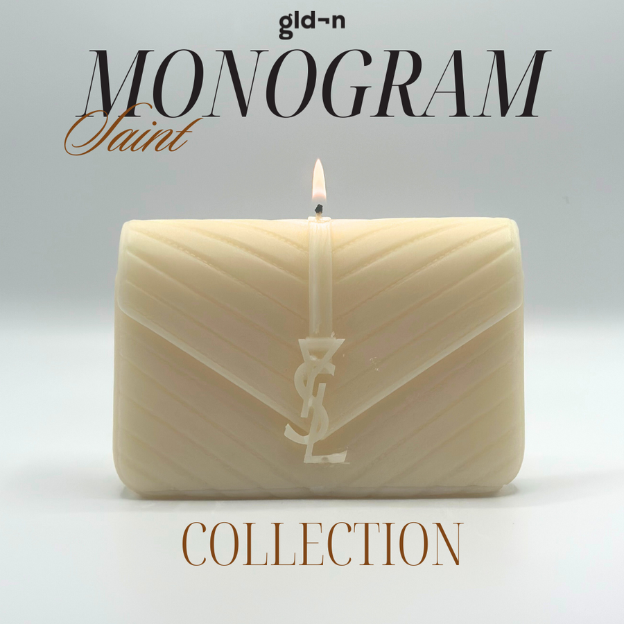 gld¬n monogram candle collection